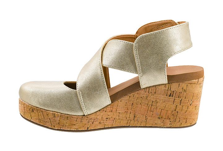 Case Closed in Gold Wash Metallic by Corkys Footwear