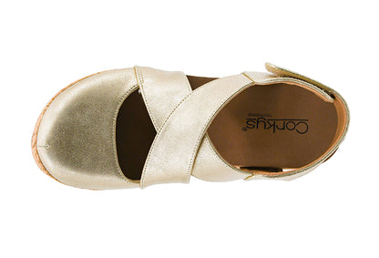 Case Closed in Gold Wash Metallic by Corkys Footwear