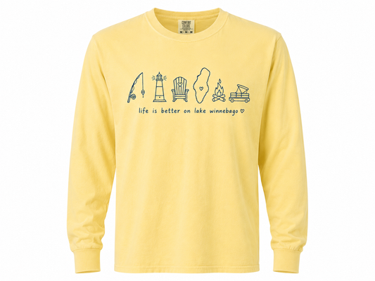 PRE ORDER Lake Winnebago Life Long Sleeve Tee