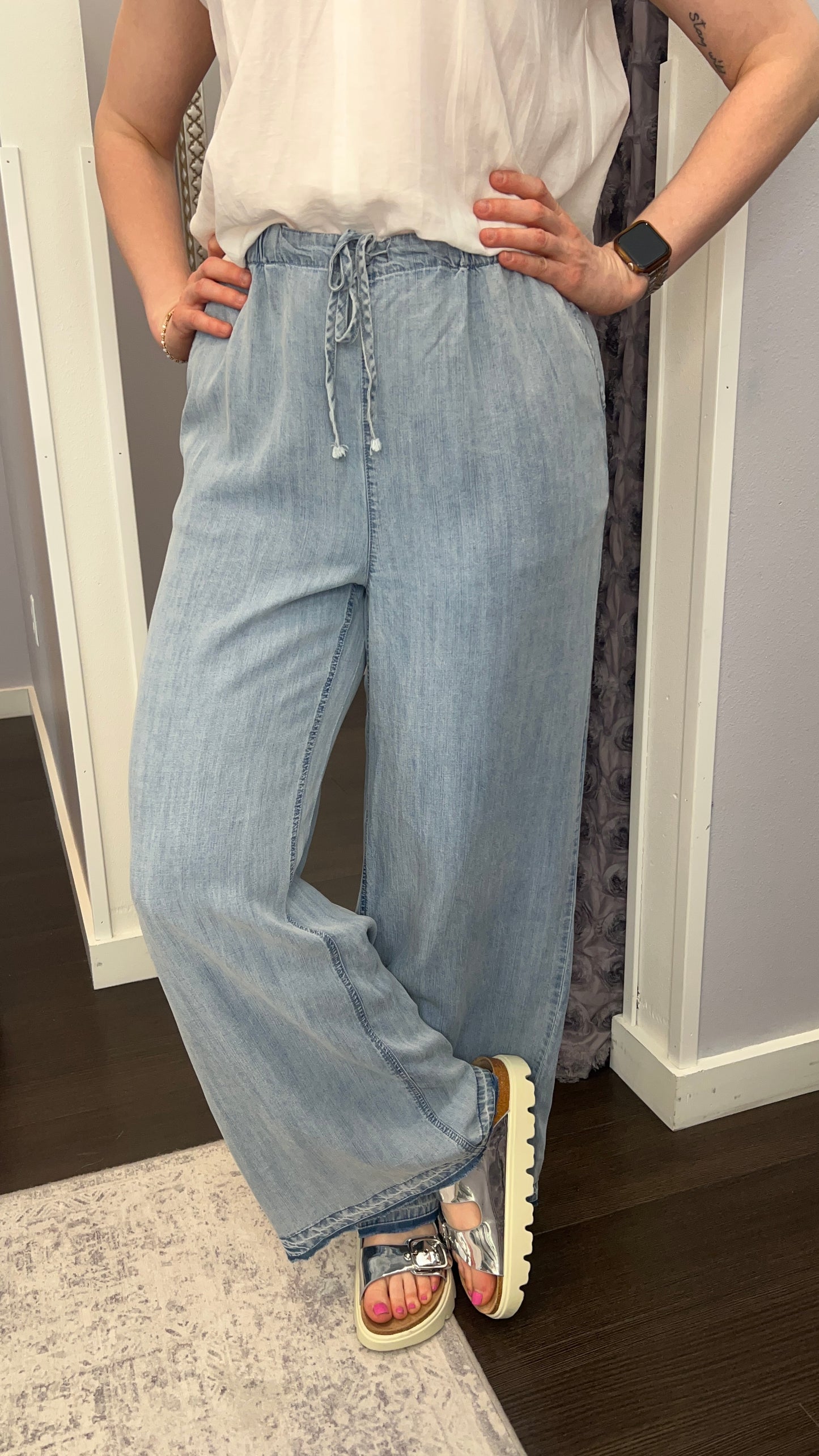 High Tide Pants in Tracy Wash by Thread & Supply