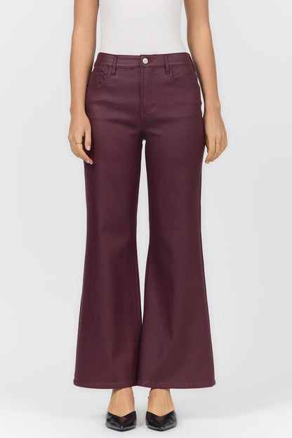 Fiona High Rise Wide Leg Pants in Fig by Dear John