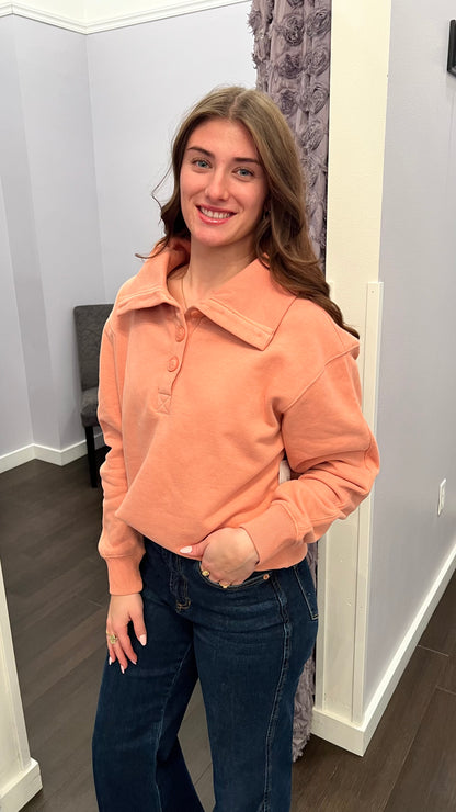 Snowy Rose Weekend Pullover