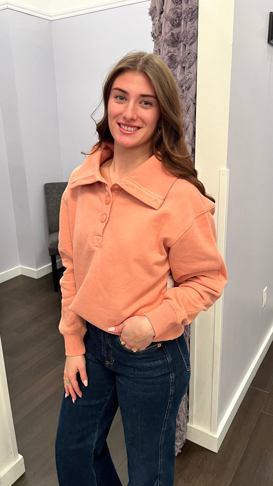 Snowy Rose Weekend Pullover