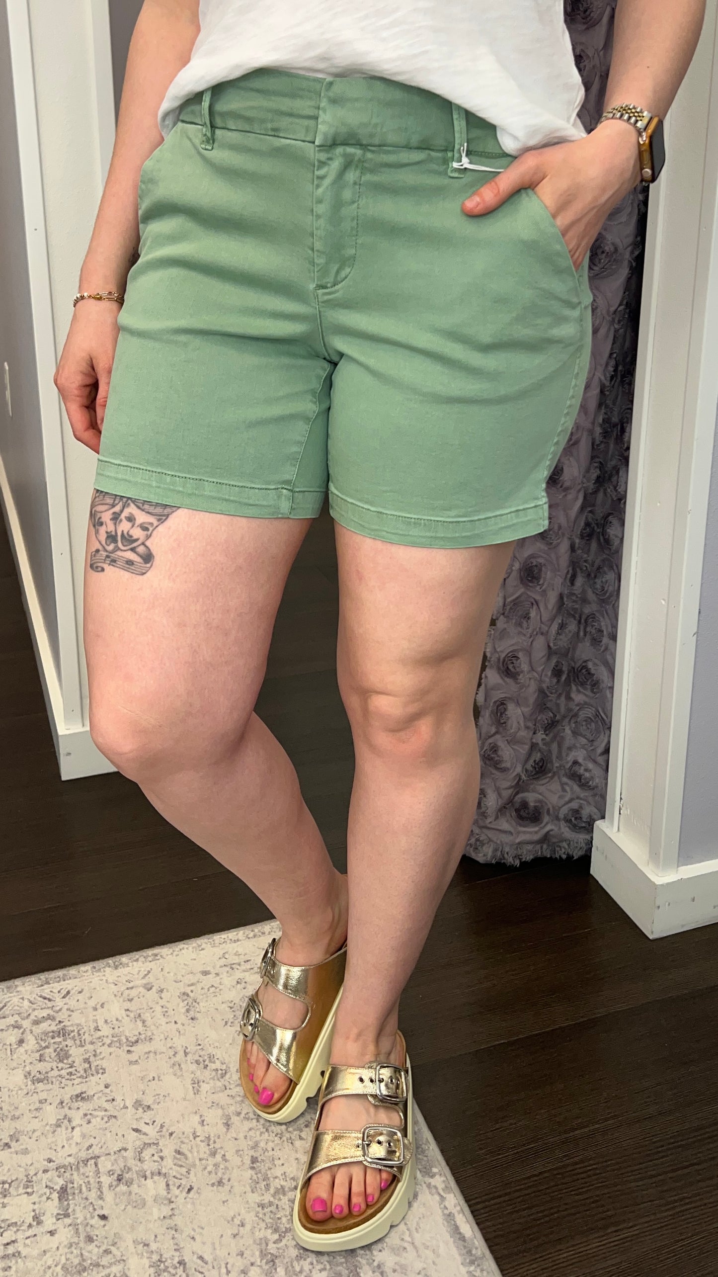 South Hampton Shorts in Iceberg Green by Dear John