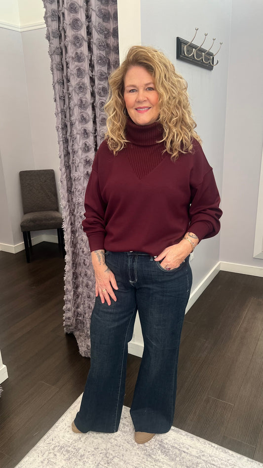 Merlot Moments Modal Pullover