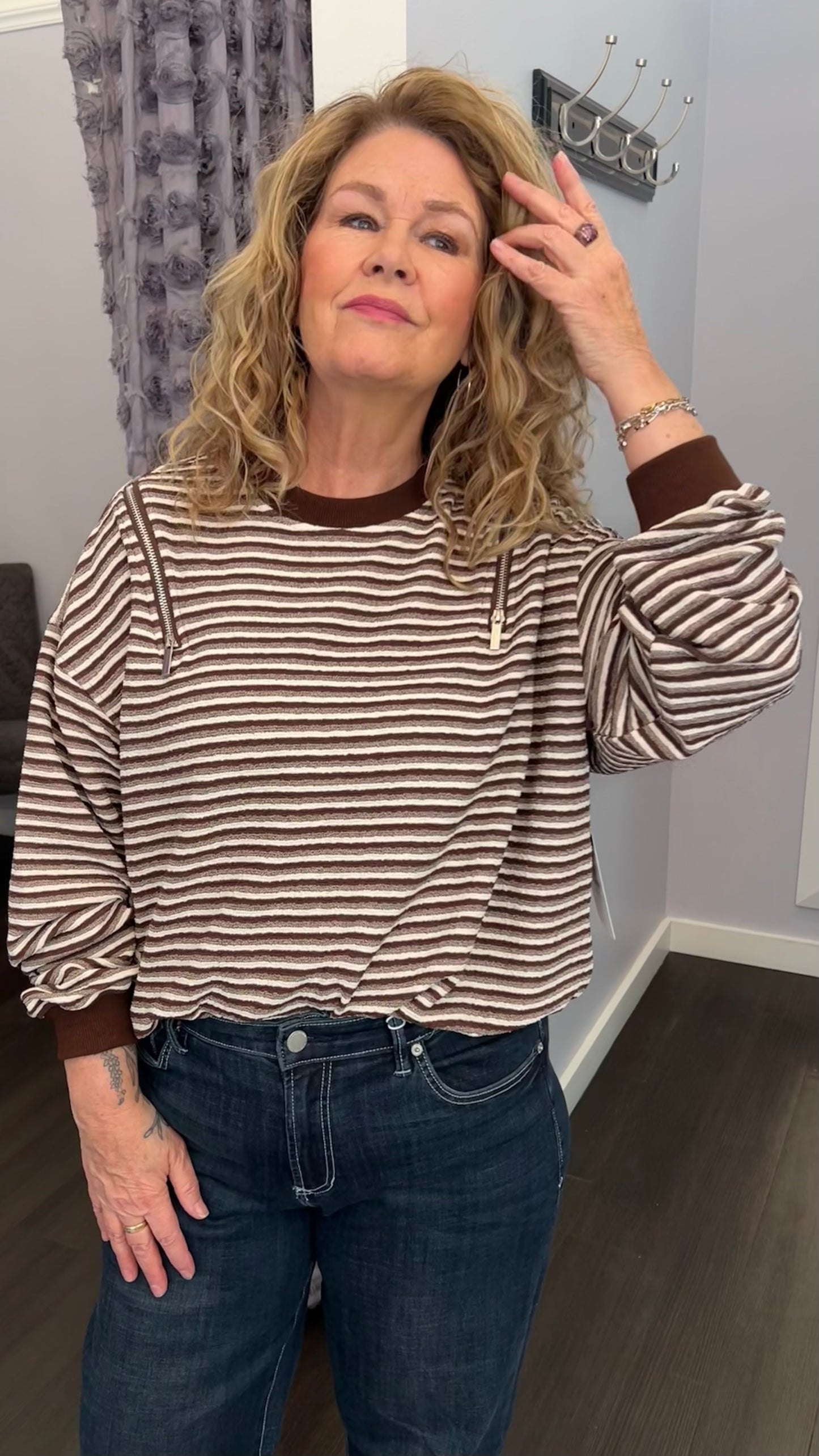 Snowbound Stripes Pullover