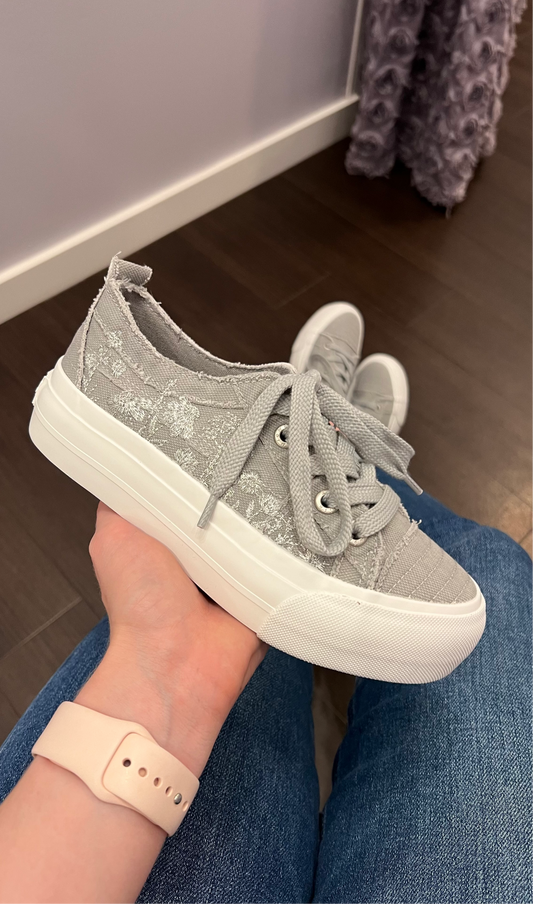 Sadie Sun Sneaker in Grey/Silver by Blowfish