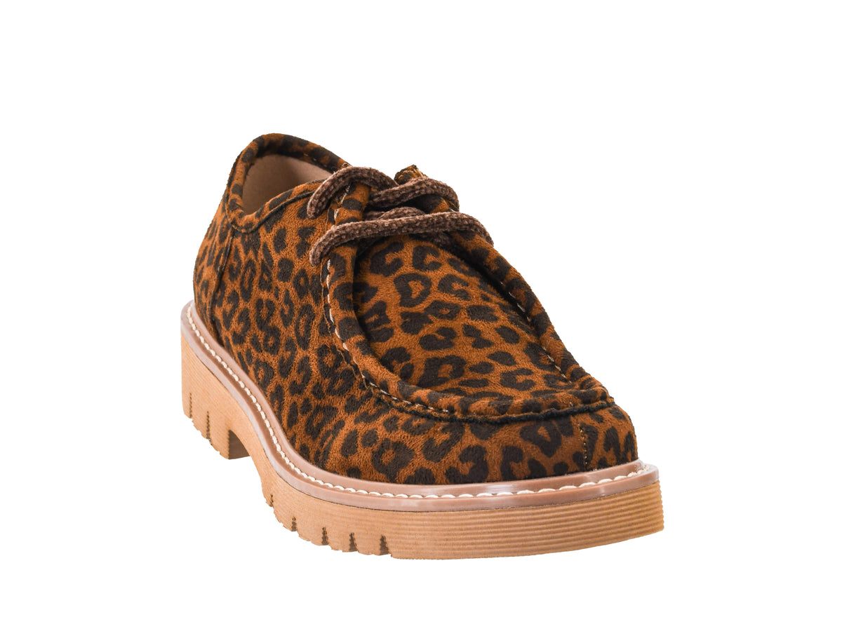Fall For It Lace Up Loafers in Leopard by Corkys Footwear