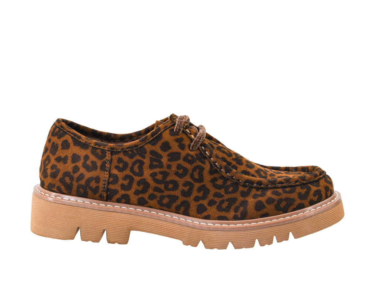 Fall For It Lace Up Loafers in Leopard by Corkys Footwear