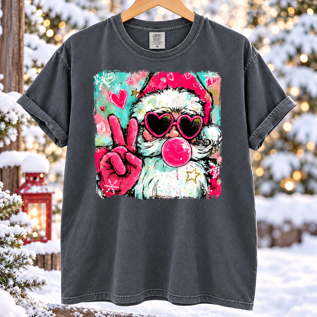 PRE ORDER Peace & Love Santa Tee (ETA 10/31)