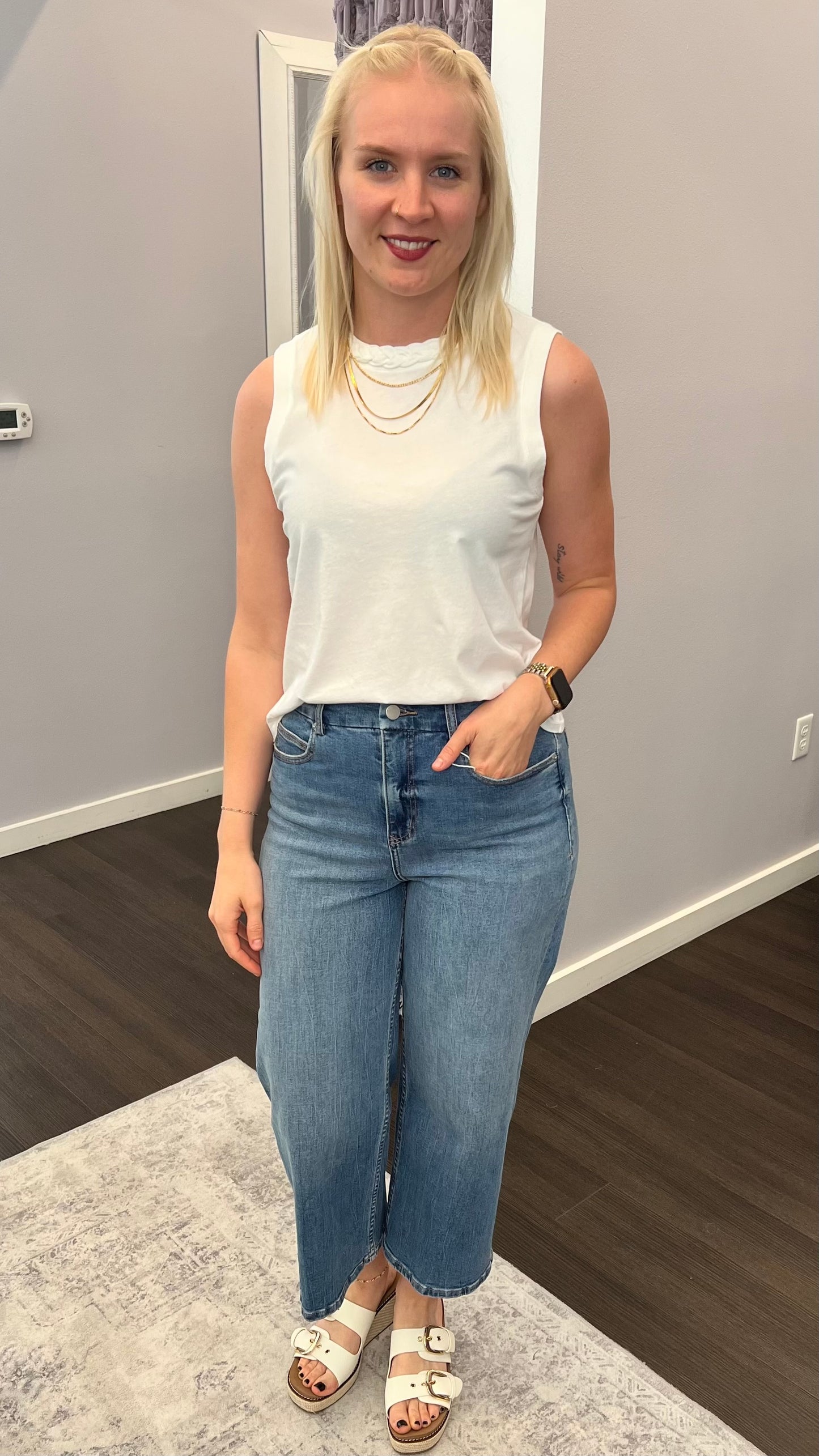 Audrey High Rise Jeans in Cool Breeze by Dear John