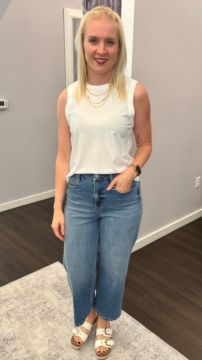 Audrey High Rise Jeans in Cool Breeze by Dear John
