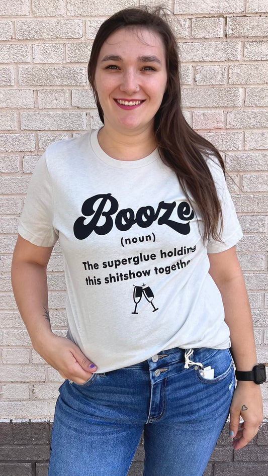 Booze Noun Graphic Tee