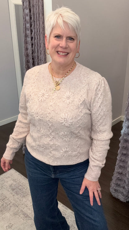 Blush Bloom Sweater