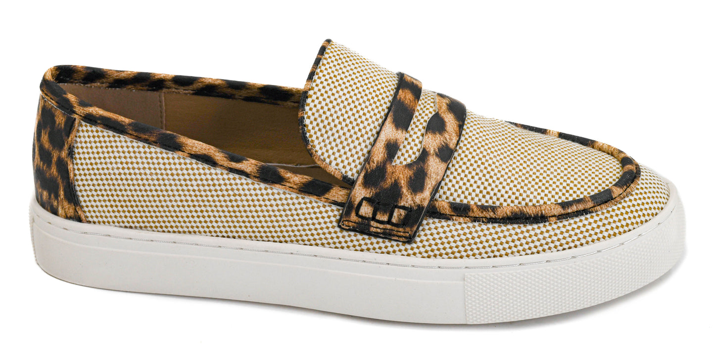 Group Chat Loafers in Leopard Combo by Corkys Footwear