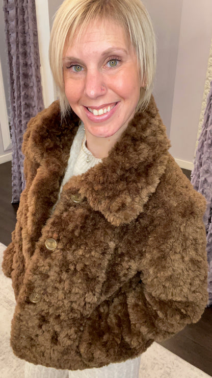 Cocoa Crush Teddy Jacket