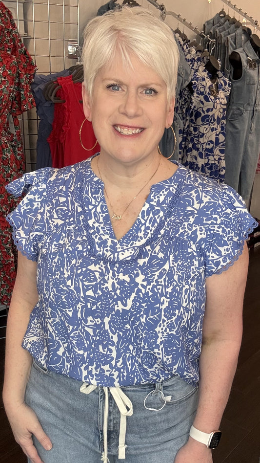 Sapphire Safari Top