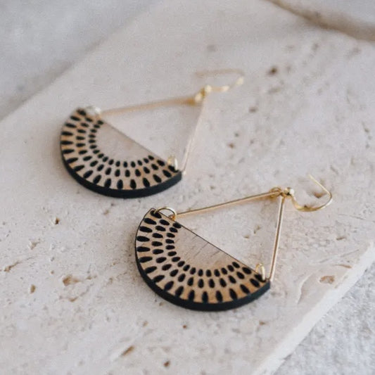 Gold Plated Flying Lotus Daisy Earring