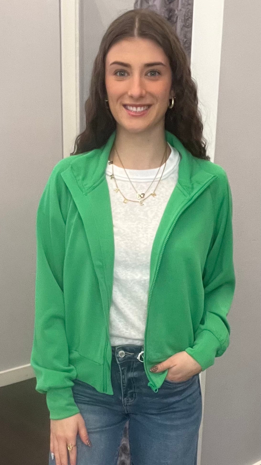 Luxe Sand Wash Rib Zip Jacket my Mono B