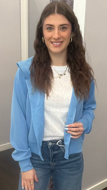 Luxe Sand Wash Rib Zip Jacket my Mono B