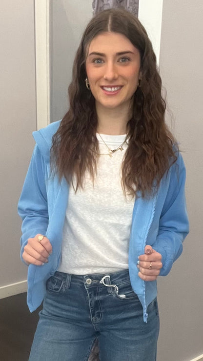 Luxe Sand Wash Rib Zip Jacket my Mono B