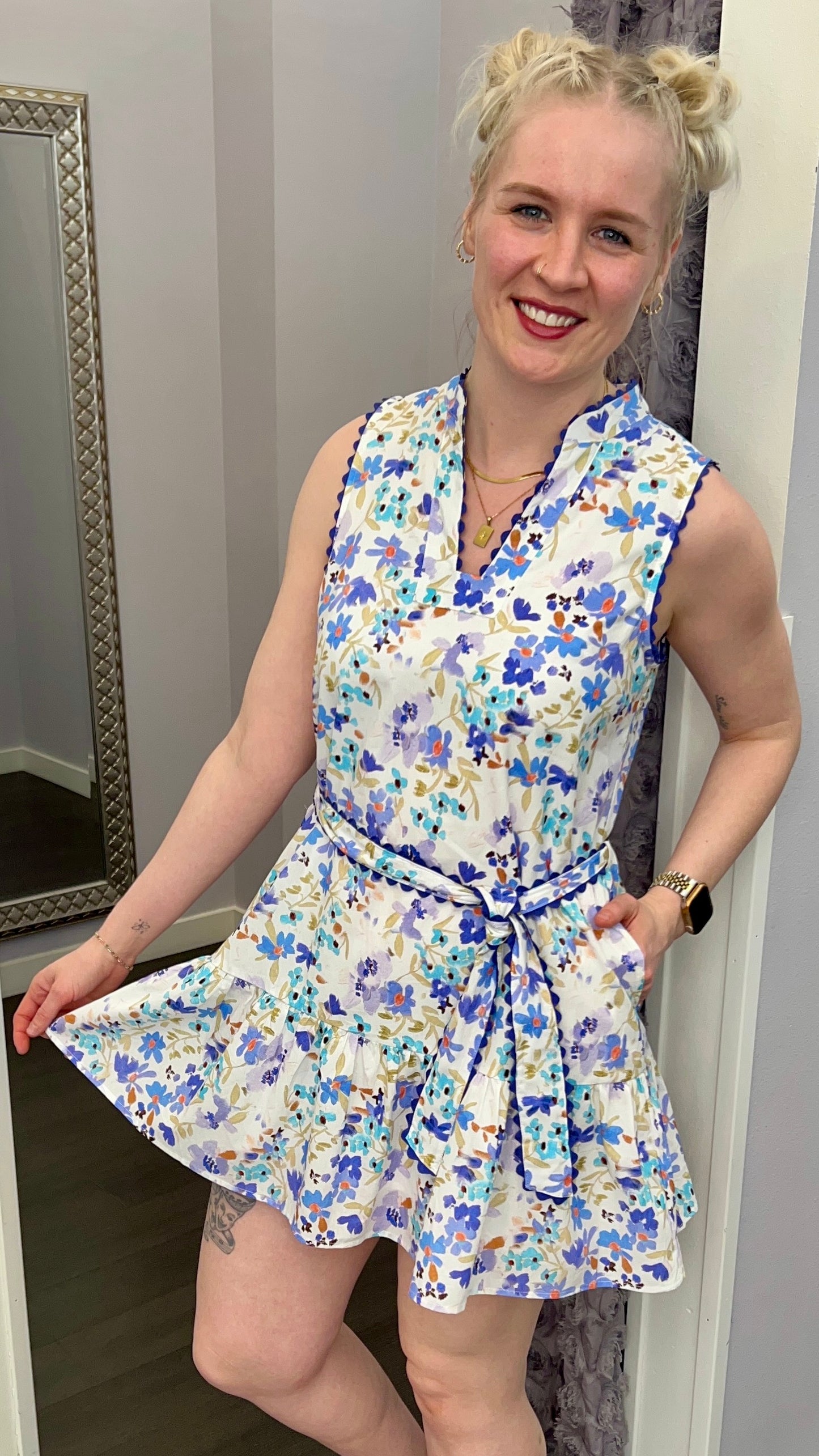 Petal Perfect Tie Dress