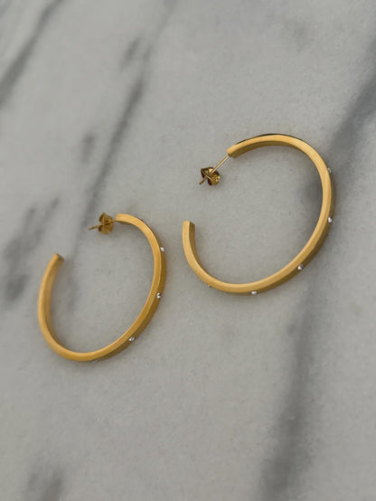 Kylie Hoops by Chan Sutt Pearls