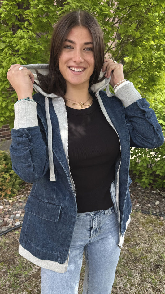 Layer Player Denim Blazer