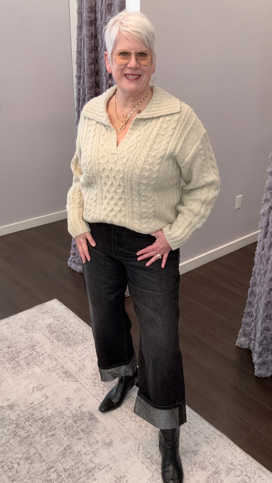 Holly High Rise in Black Gem by Dear John