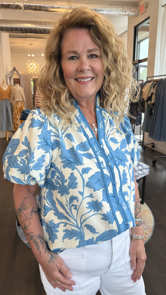 Blue Belle Blouse