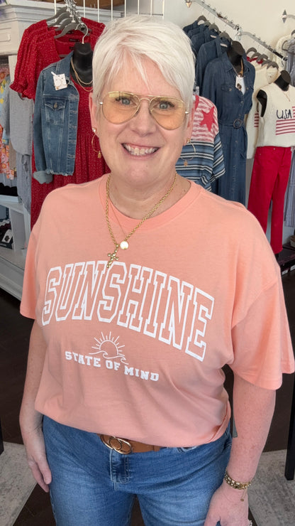 Sunshine State of Mind Cropped Tee