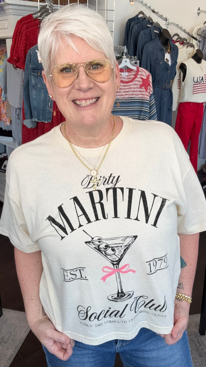 Dirty Martini Social Club Cropped Tee
