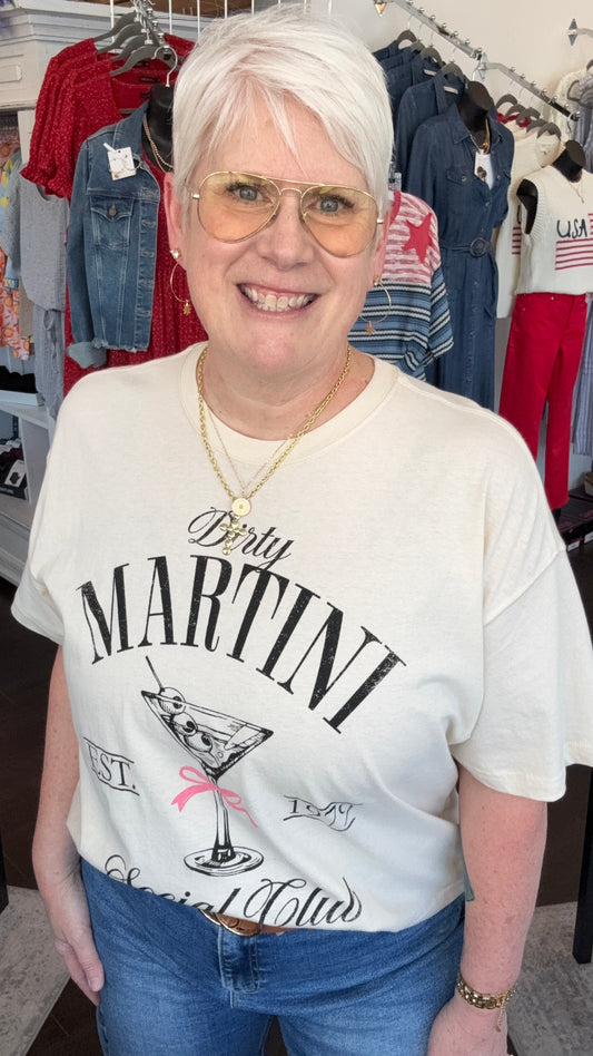 Dirty Martini Social Club Cropped Tee