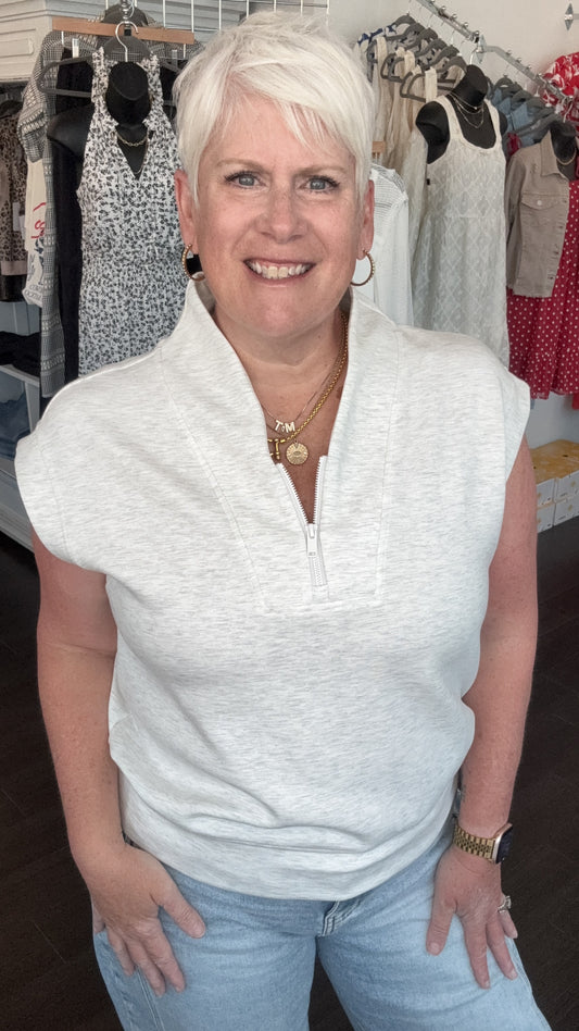 Soft Start Zip-Up Top