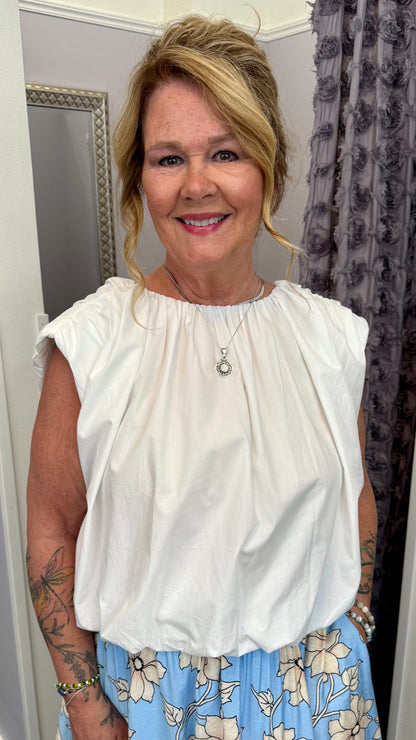 Gracefully Gathered Top by THML