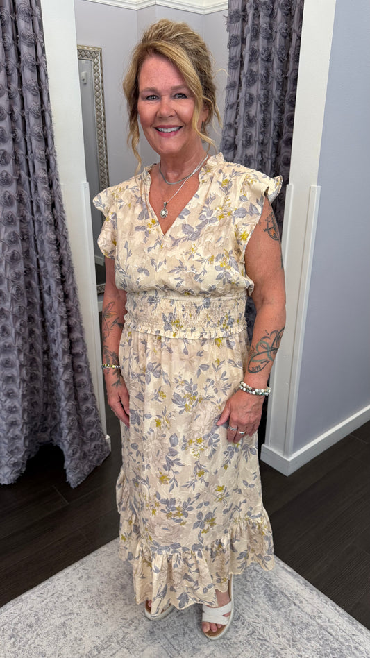 Ishani Dress in Tuscan Bouquet by Dear John