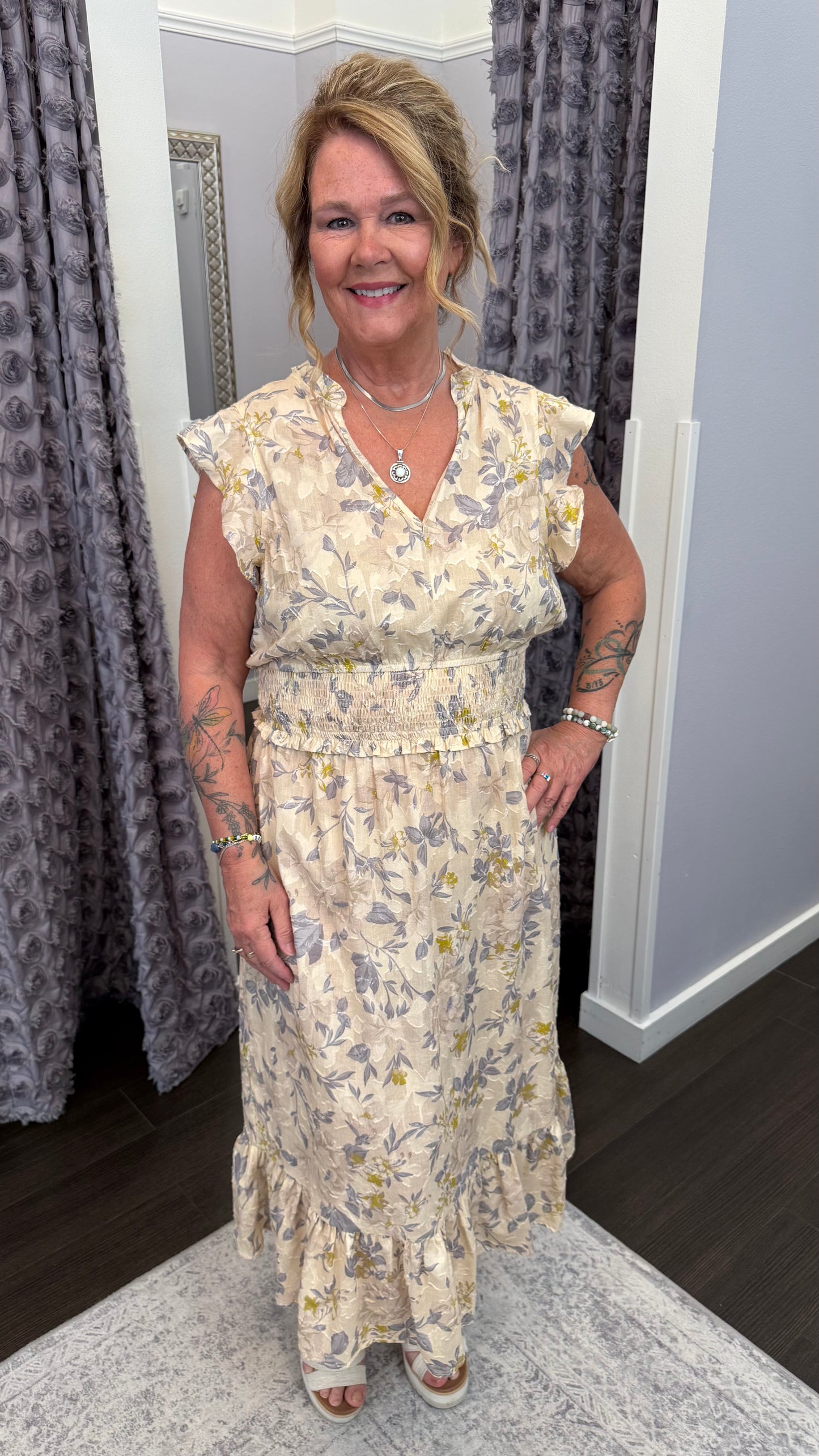Ishani Dress in Tuscan Bouquet by Dear John