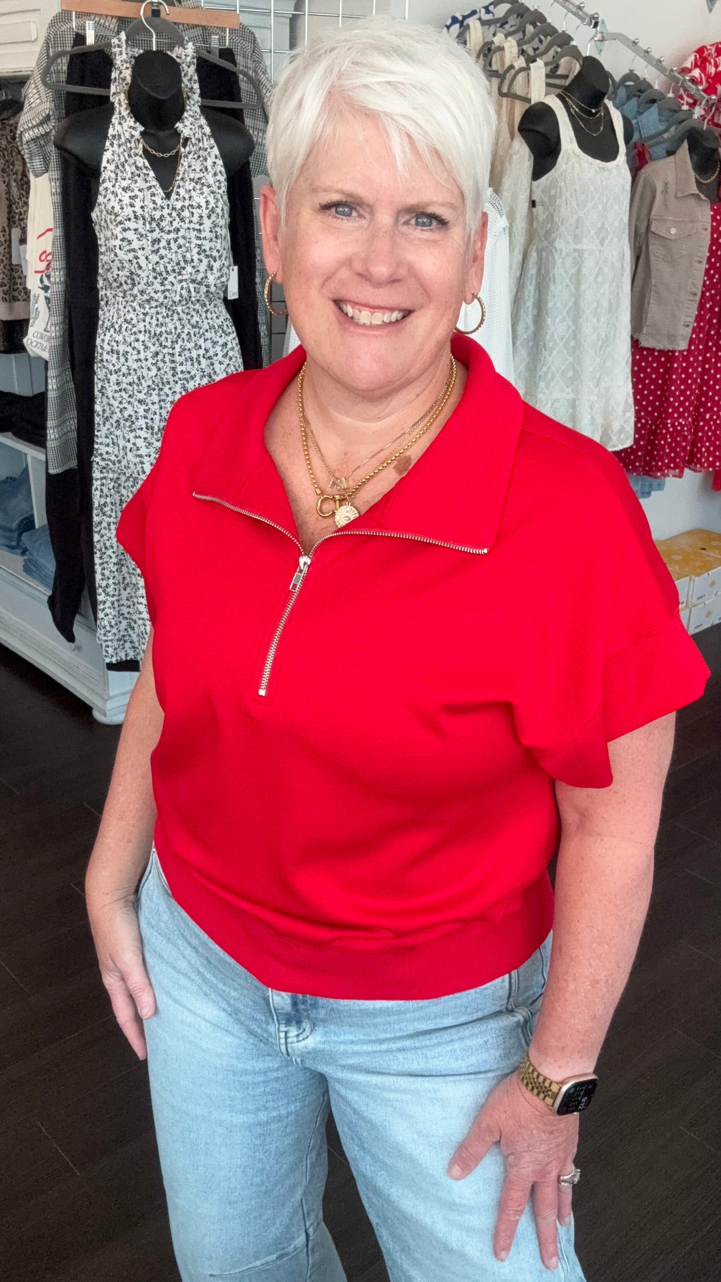Zip Code Luxe Knit Top