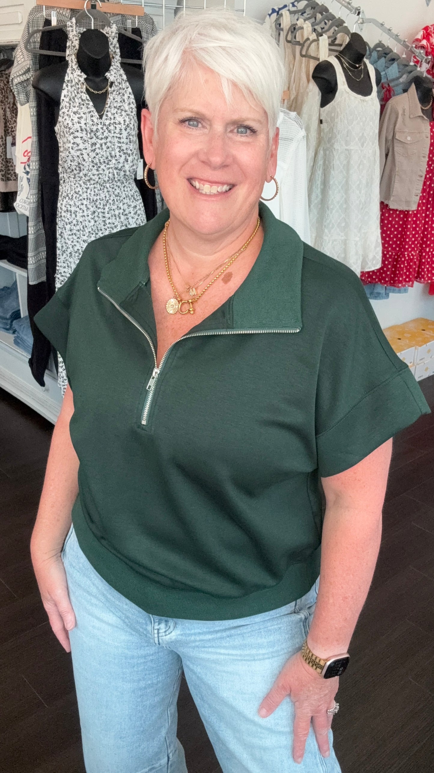 Zip Code Luxe Knit Top