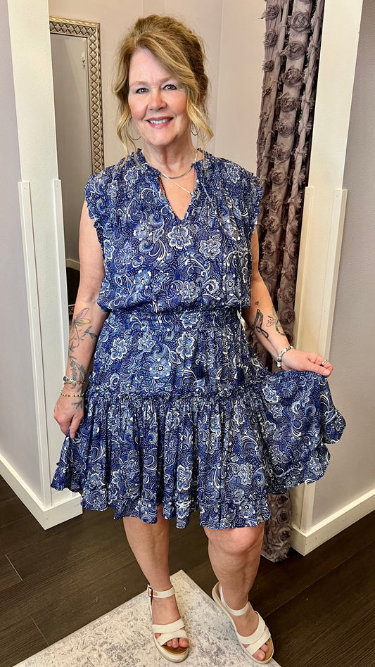 Melodie Dress in Regatta by Dear John