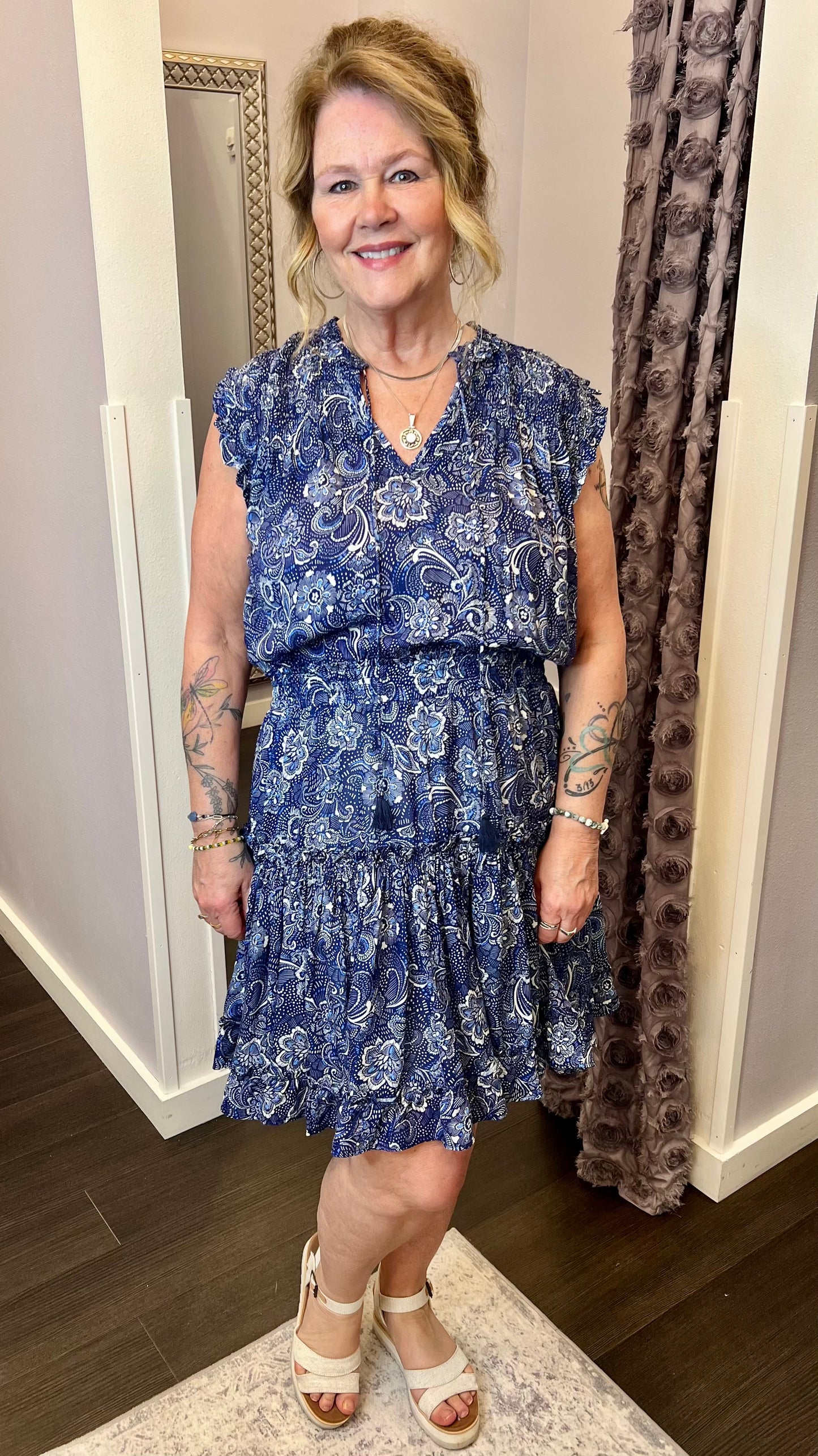 Melodie Dress in Regatta by Dear John