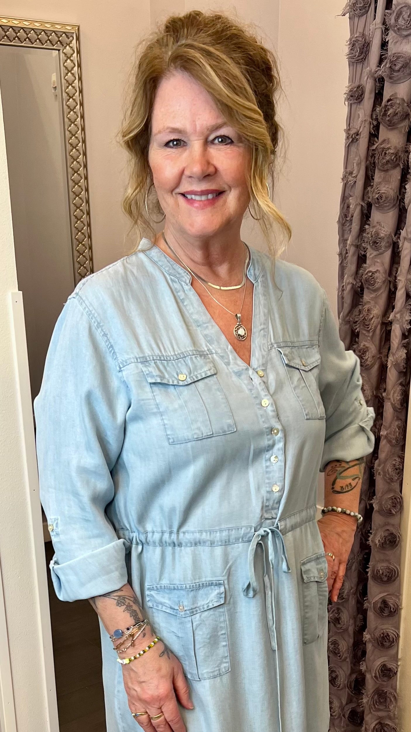 Letty Dress in Carolina Blue by Dear John