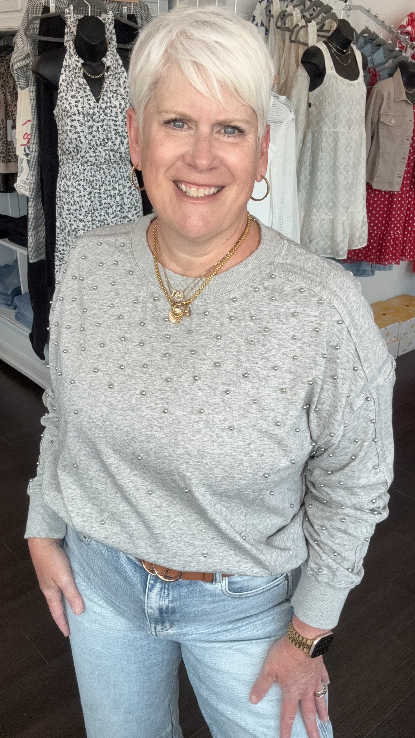 Steel Magnolia Pullover