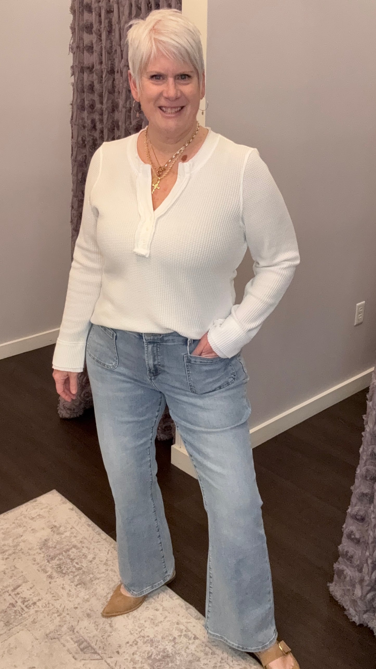 Jaxtyn Mid Rise Jeans in Bluewood by Dear John