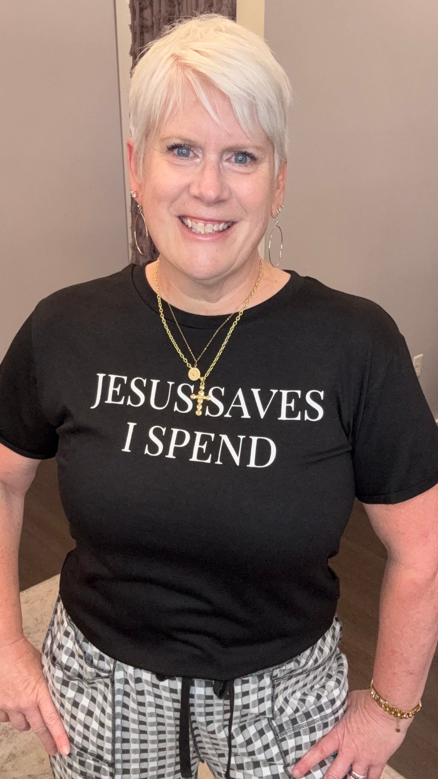 Jesus Saves I Spend Tee