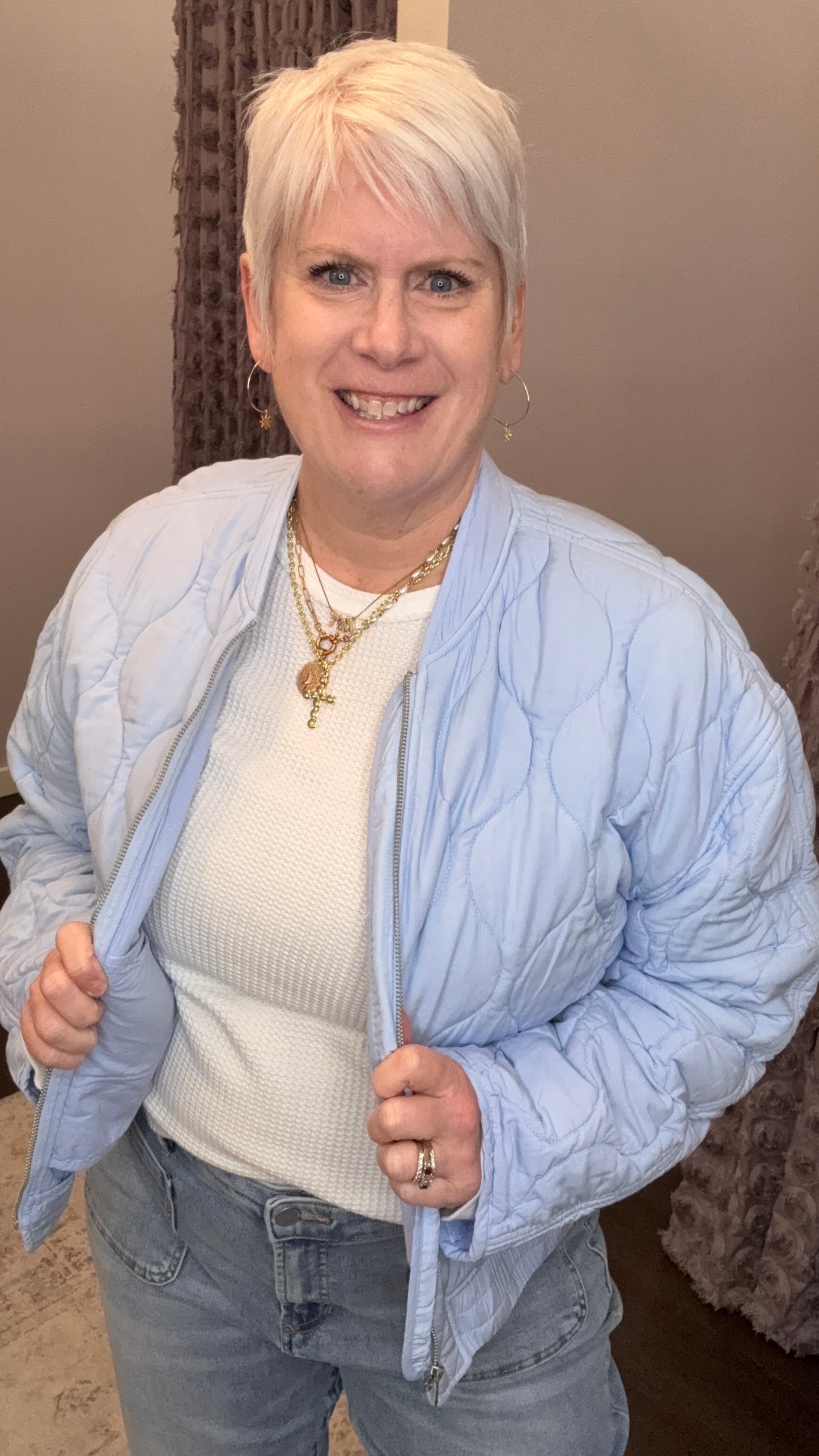 Maverick Quilted Jacket in Skyway by Dear John