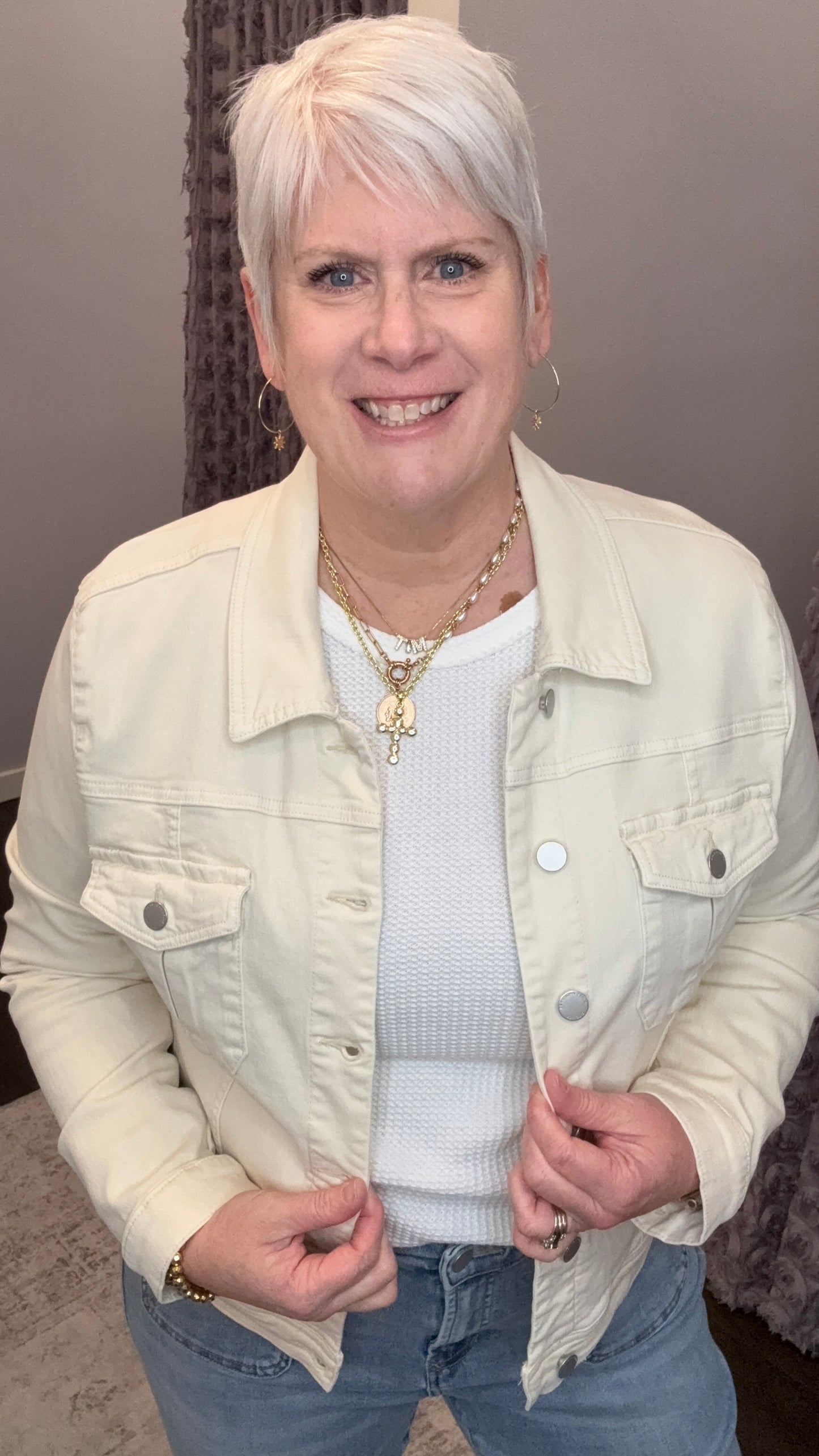 Ainsley Denim Jacket in Wheat by Dear John