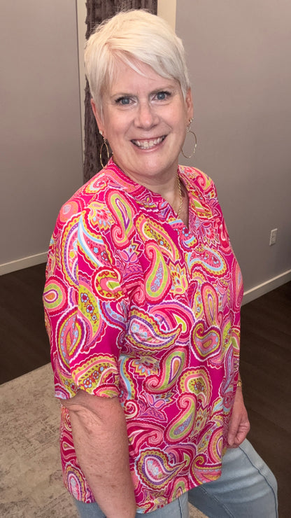 Raspberry Mojito Top by Dear Scarlett