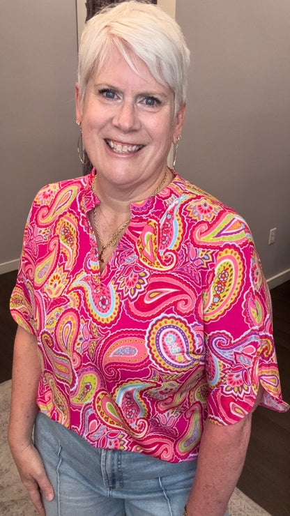 Raspberry Mojito Top by Dear Scarlett