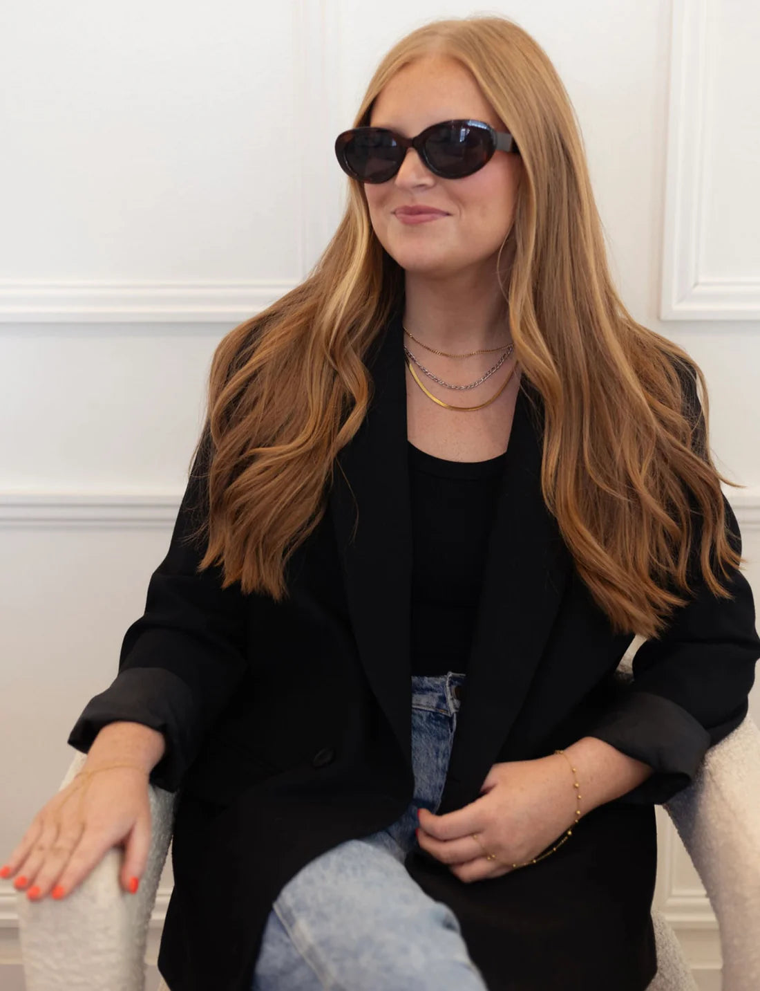 Two Toned Layered Necklace by Chansutt Pearls